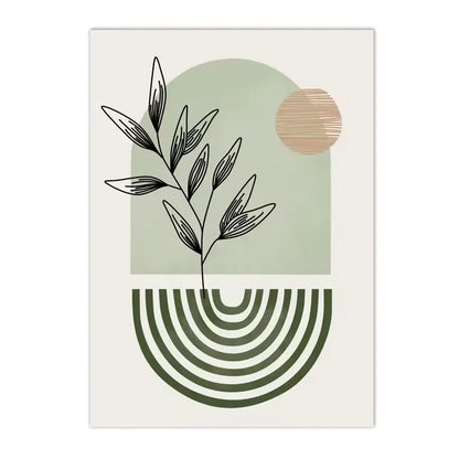 Authentic Nordic Themed Botanical Wall Art