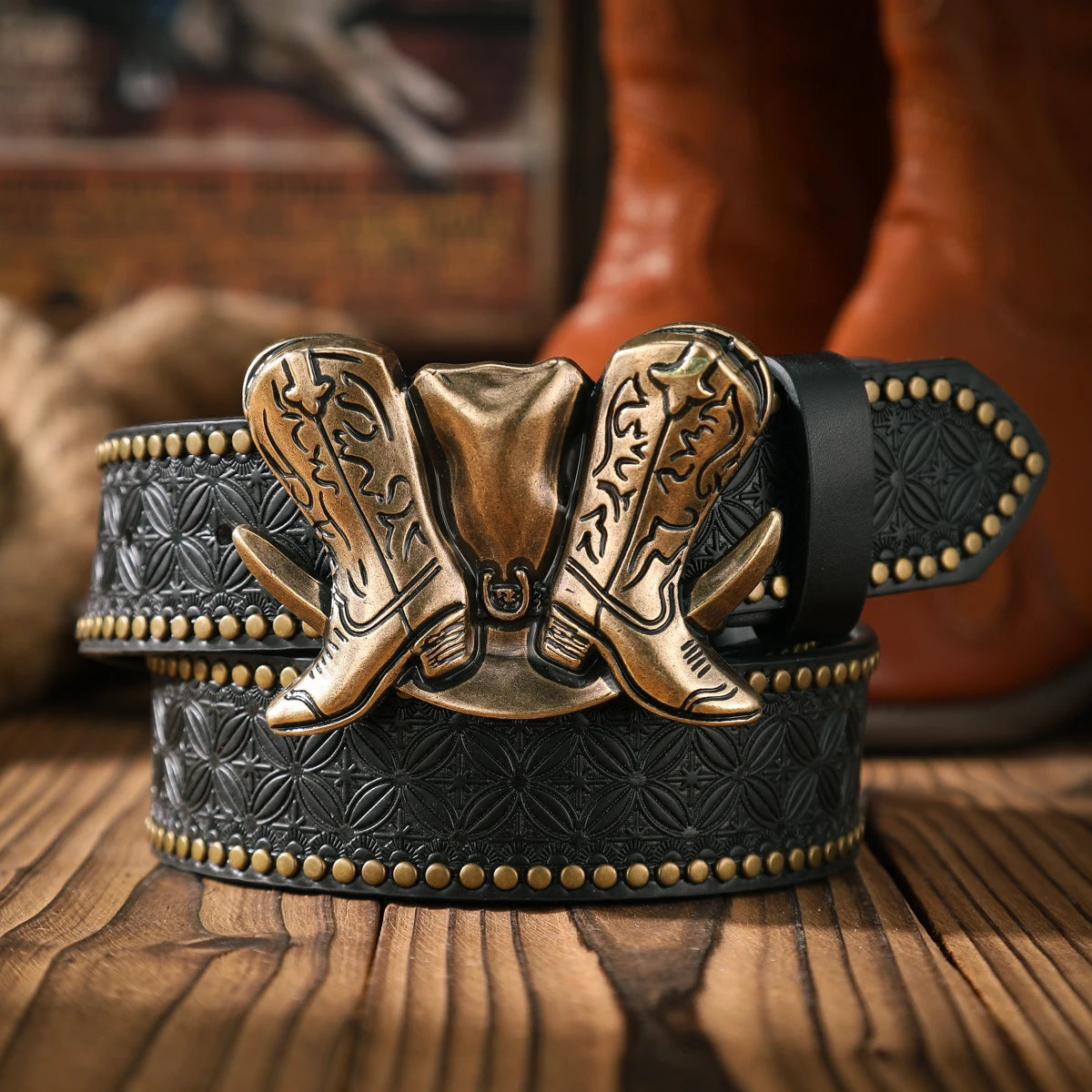 Vibrant Western Inspired Cowboy Belt