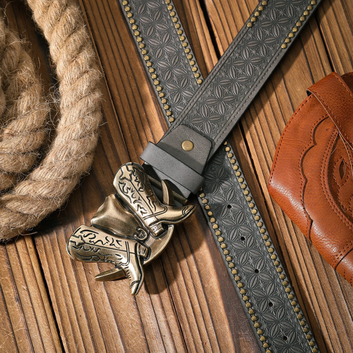 Vibrant Western Inspired Cowboy Belt