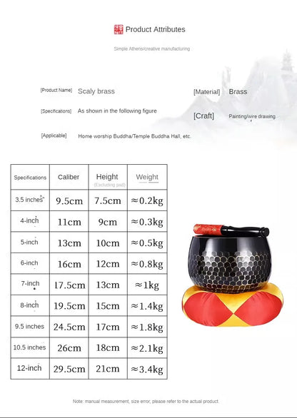 Naturally Soothing Brass Tibetan Singing Bowls