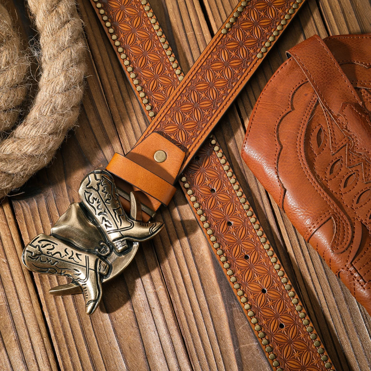 Vibrant Western Inspired Cowboy Belt