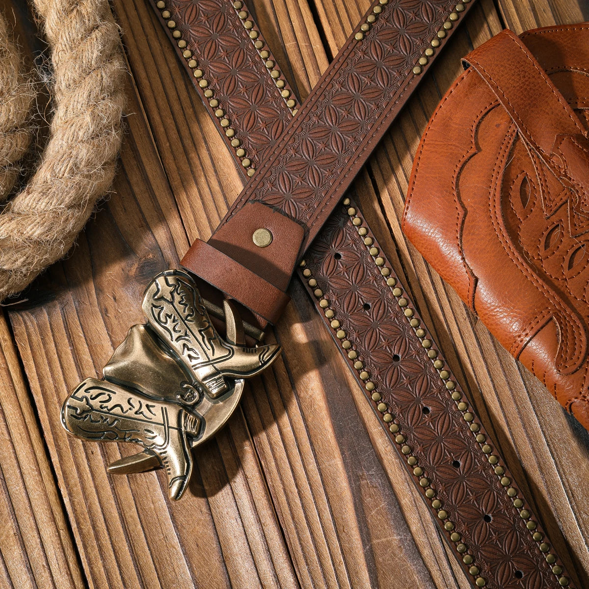 Vibrant Western Inspired Cowboy Belt