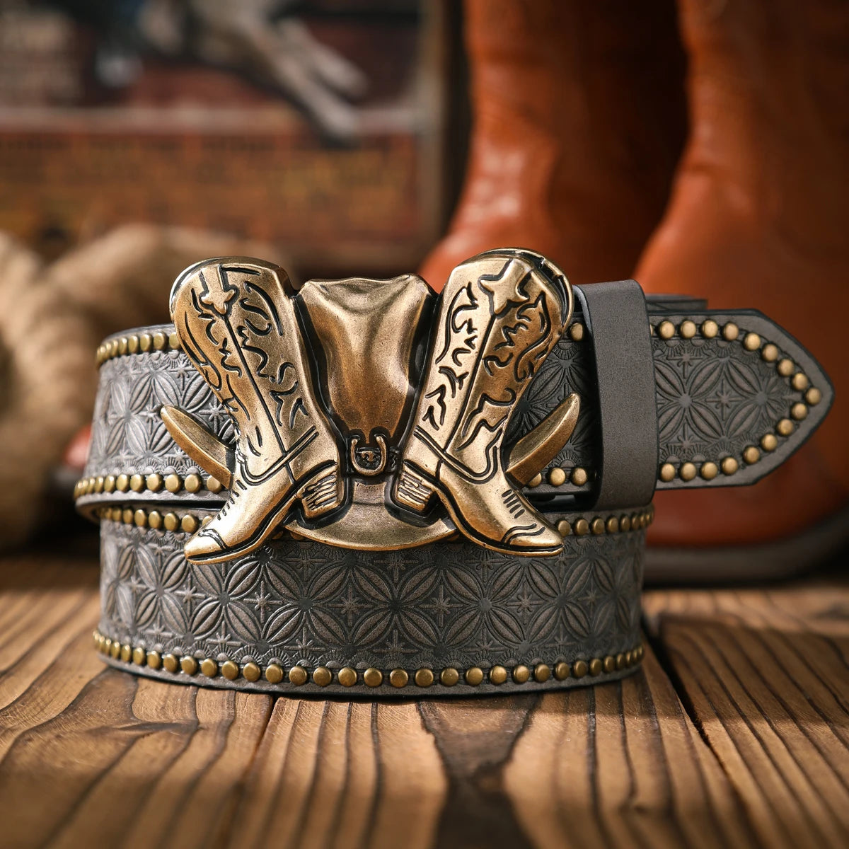 Vibrant Western Inspired Cowboy Belt