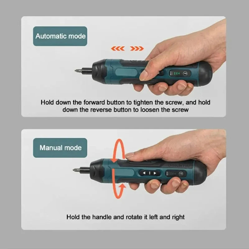 Ergonomic Mini Electric Cordless Screwdriver